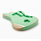 Finished Alder Jazzmaster/ Offset Guitar Body - Relic Surf Green - Ploutone