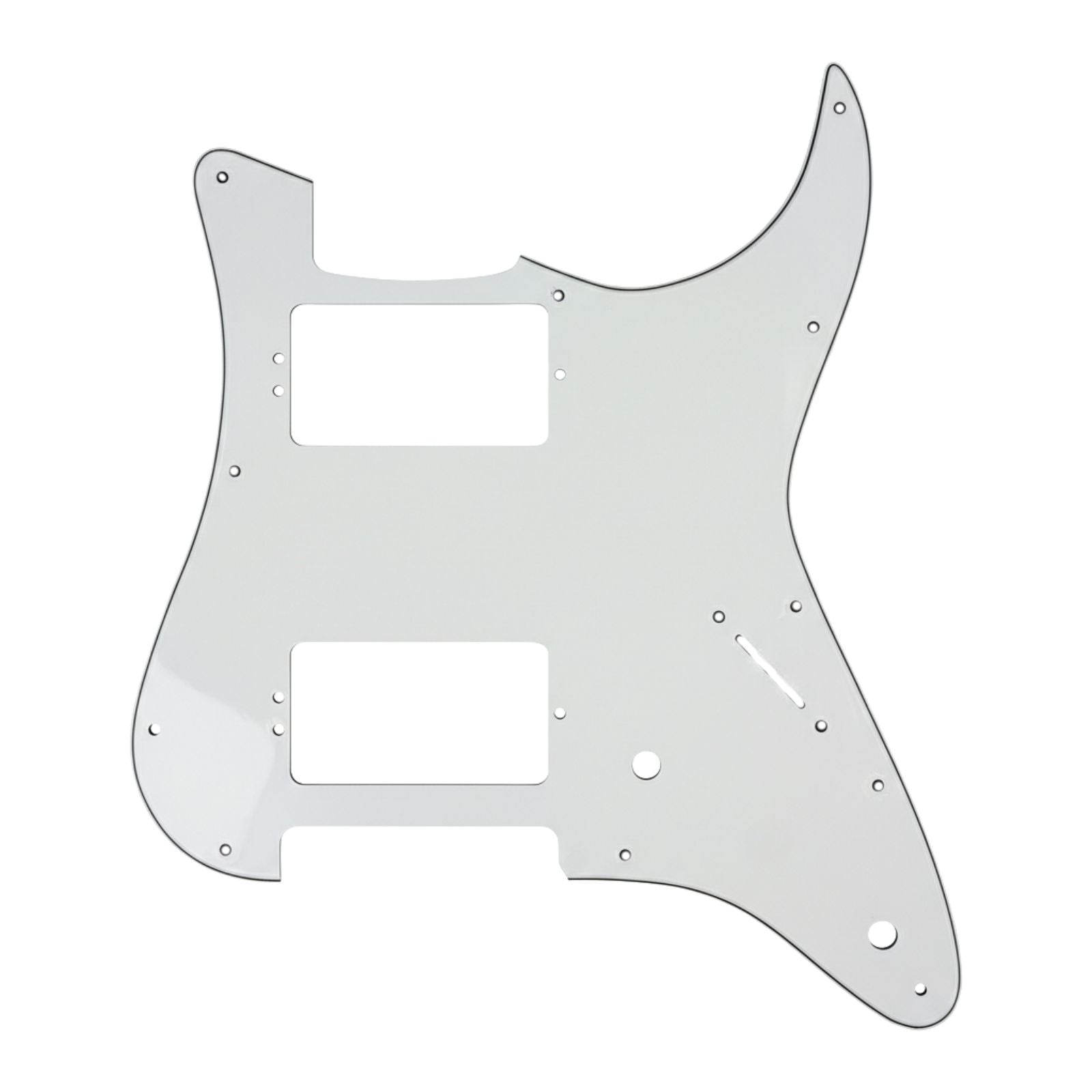 Kiesel Delos HH Pickguard - 15+ Colors 3-Ply White - Ploutone