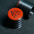 Opus Guitar Knobs - Crimson Red and Black Valknut Sigil - Ploutone