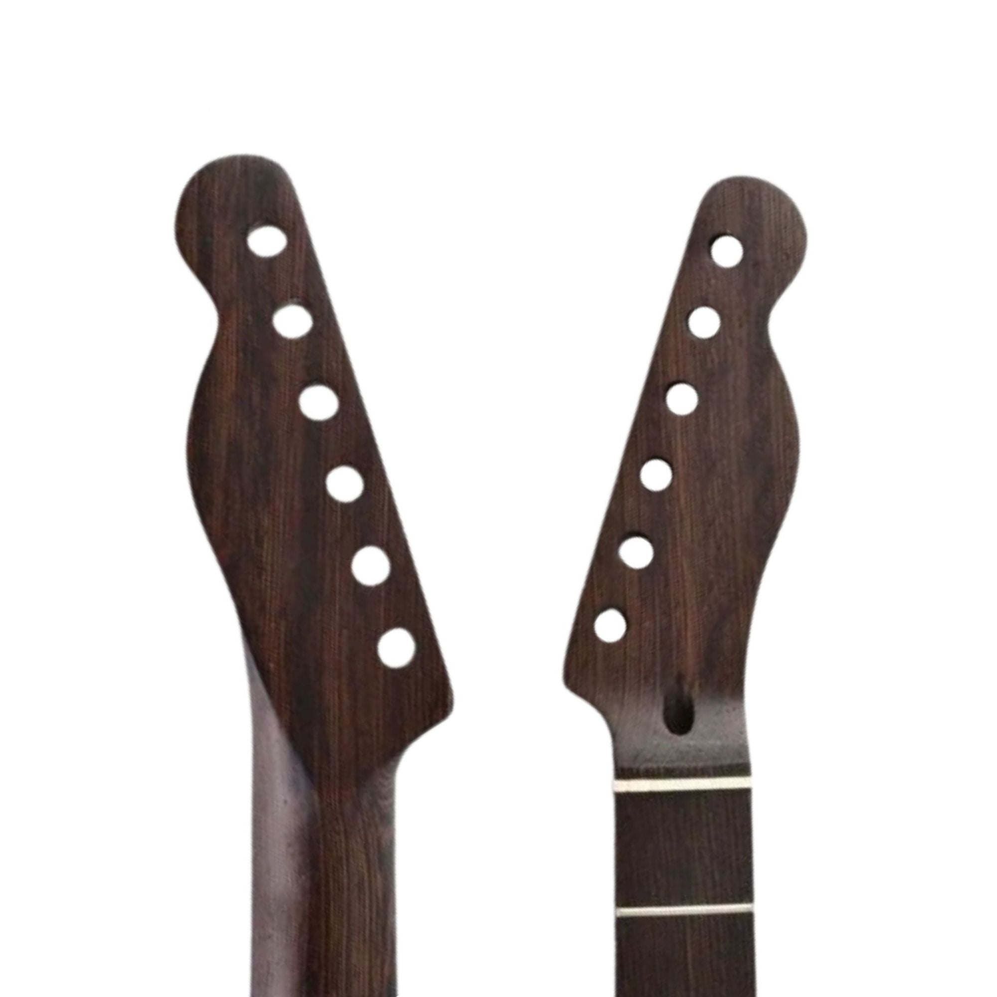 Wenge Tele-Style Guitar Neck, 22 Fret, Wenge Fretboard, 9.5" Radius (Bone Nut, Bolt-On) - Ploutone