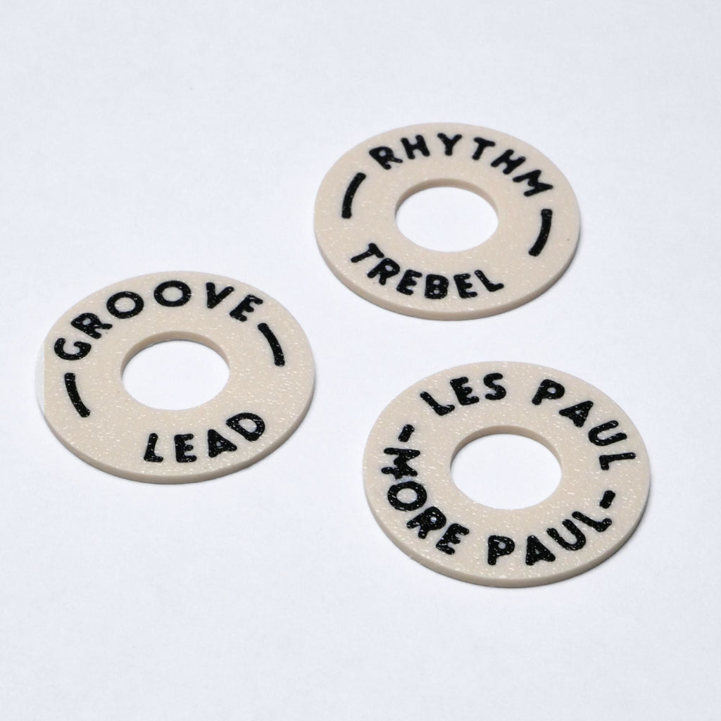 Custom Guitar Toggle Switch Plate - Black  from Ploutone