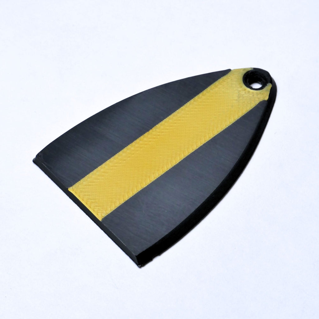 Custom PRS SE Truss Rod Cover – Racing Stripe Black & Gold - Ploutone