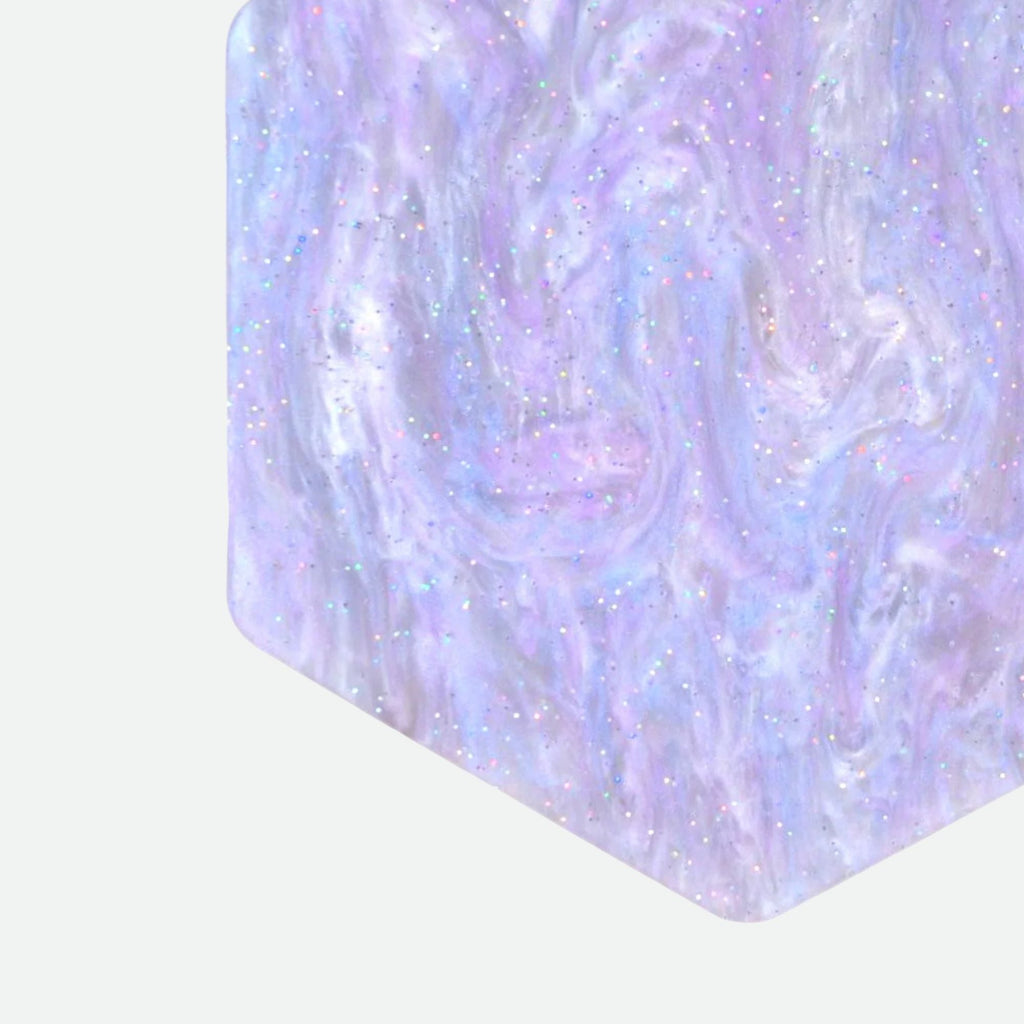 Acrylic Inlay and Pickguard Material - White Pearl Swirl - Ploutone