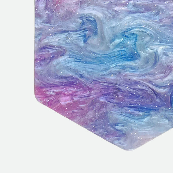 Acrylic Inlay and Pickguard Material - Cotton Candy Swirl Pickguards from Ploutone
