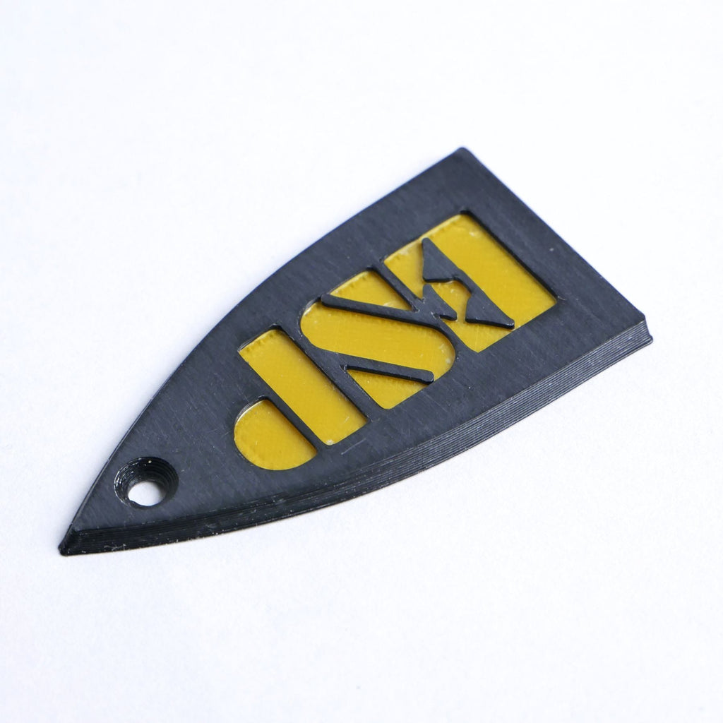 ESP Truss Rod Cover for ESP & LTD - ESP Logo (Black & Gold) - Ploutone