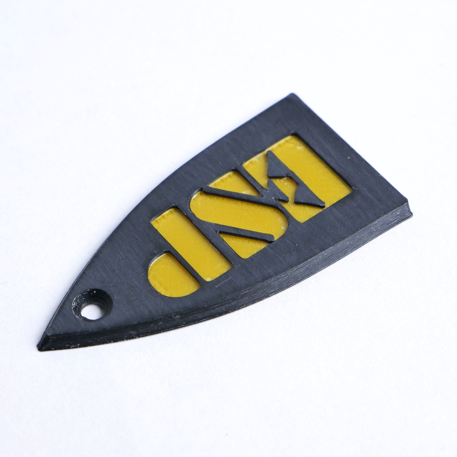 ESP Truss Rod Cover for ESP & LTD - ESP Logo (Black & Gold) - Ploutone
