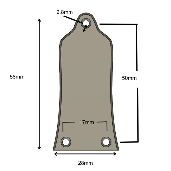 Custom Epiphone Truss Rod Cover - Epiphone Logo Guitar Fittings & Parts from Ploutone