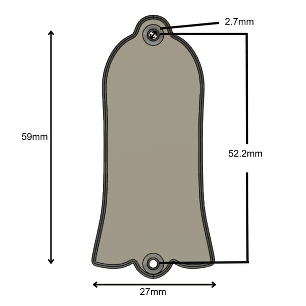 Custom Gibson Les Paul Truss Rod Cover - Gibson Split Diamond (Black & White) Guitar Fittings & Parts from Ploutone
