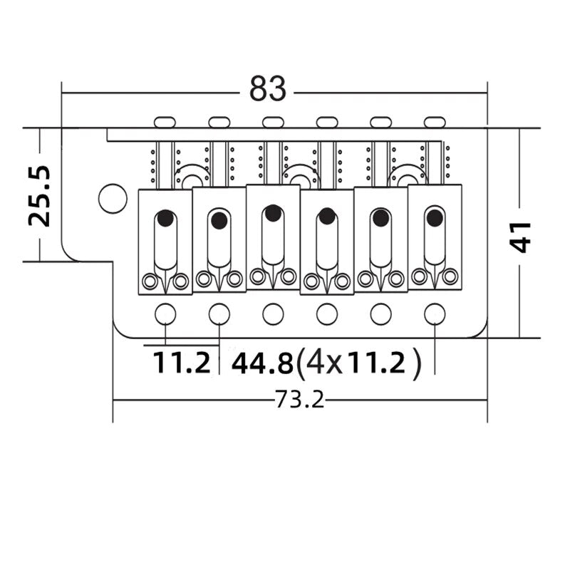 Wilkinson WOV02 6-Point Tremolo for Stratocasters - Ploutone