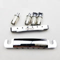 Wilkinson WOGT1 & WOGB2 Tune-O-Matic Bridge for LP Guitar (Bridge & Tailpiece) Chrome - Ploutone