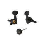 Left-Handed Locking Tuners (Black) – 18:1 – Drop-In for Most Electric/Acoustic Guitars (10mm / 25/64" holes) - Ploutone