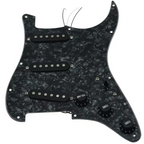 11-Hole SSS Loaded Strat Pickguard - Black Pearl & Black - Ploutone