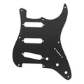 8-Hole SSS Metal Strat Pickguard - Black Aluminum - Ploutone