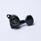 Left-Handed Locking Tuners (Black) – 18:1 – Drop-In for Most Electric/Acoustic Guitars (10mm / 25/64" holes) - Ploutone