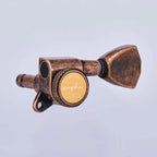 Guyker Relic Copper 3x3 Locking Guitar Tuners – 1:18 Ratio for 10mm Headstock Holes - Ploutone