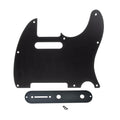 8-Hole Metal Telecaster Pickguard and Control Plate - Black Aluminum - Ploutone