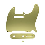 8-Hole Metal Telecaster Pickguard and Control Plate - Gold Aluminum - Ploutone