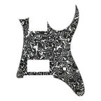 Ibanez RG350EX Single Humbucker Pickguard (MIJ) - 25+ Colors 4-Ply Black Pearl Shell - Ploutone