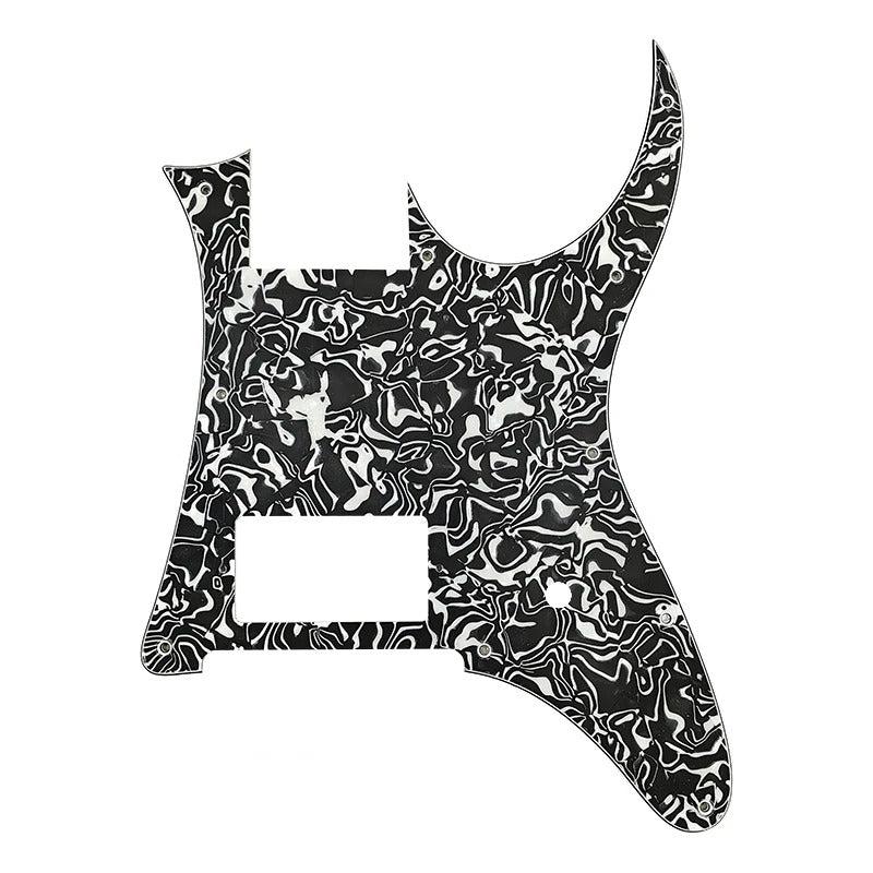 Ibanez RG350EX Single Humbucker Pickguard (MIJ) - 25+ Colors 4-Ply Black Pearl Shell - Ploutone