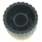 Marshall Amp Knobs - Black with Gold Cap, Push-On (Set of 10) - Ploutone