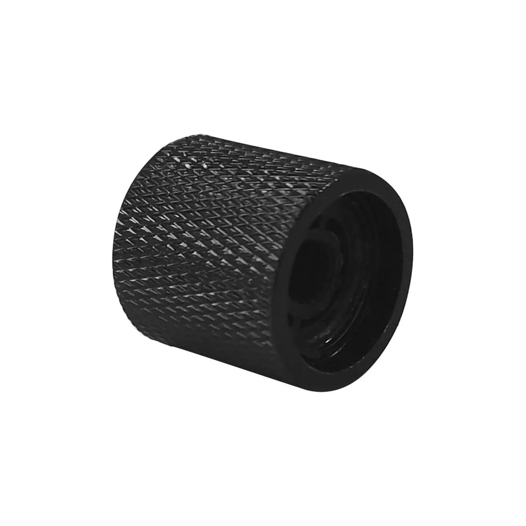 Metal Flat Top Guitar Knobs - Black (Set of 4) - Ploutone