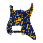 11-Hole Single Humbucker Strat Pickguard - Blue Pearl Shell - Ploutone