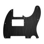 8-Hole HH/ SH Humbucker Metal Telecaster Pickguard - Black Aluminum - Ploutone