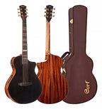 Masterpiece Series Modern Black Acoustic Electric Guitar - Trans Black Gloss (B-Stock) - Ploutone