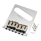 Wilkinson Modern Telecaster Bridge 6-Saddle - Chrome - Ploutone