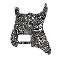 11-Hole Single Humbucker Strat Pickguard - Black Pearl Shell - Ploutone