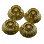 Gold Top Hat Bell Knobs for Gibson® - 24 Fine Spline (Set of 4) - Ploutone