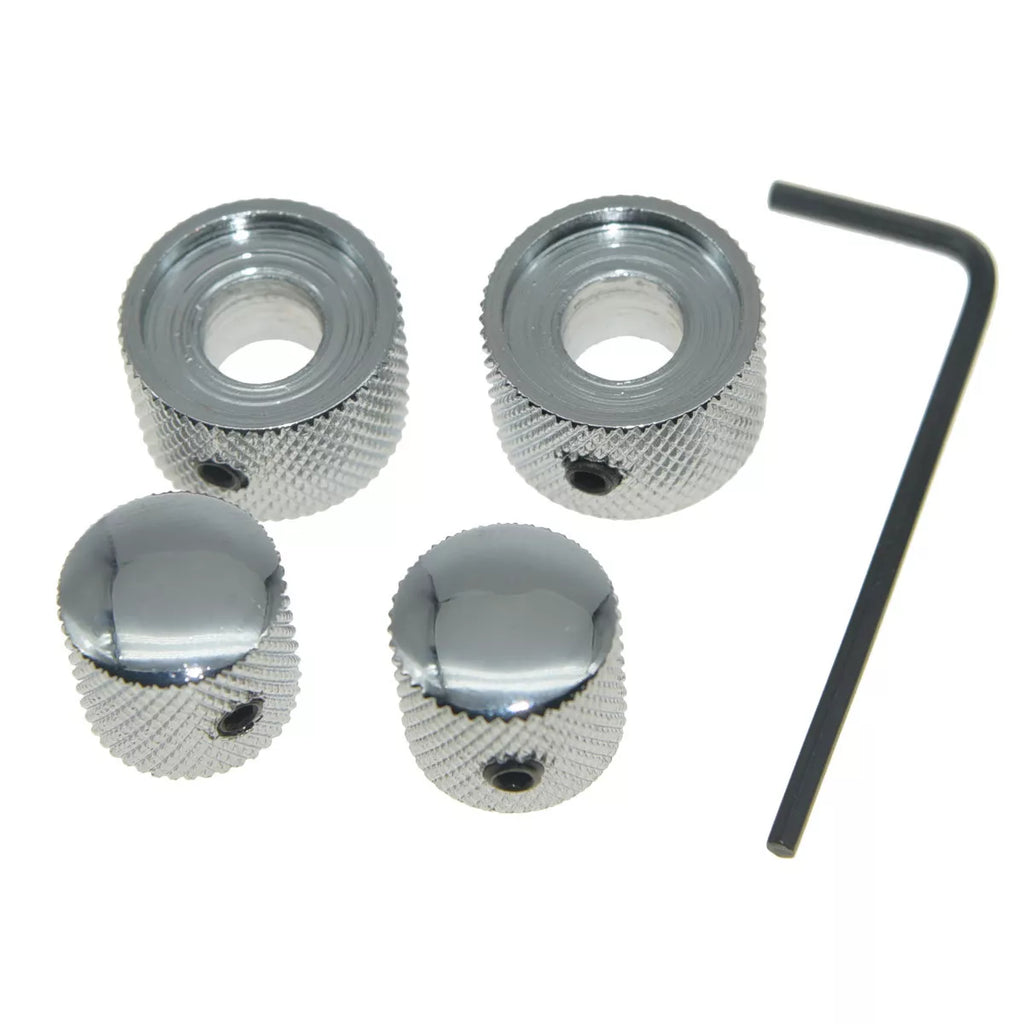 Chrome Dual Concentric Stacked Knobs (Set of 2) - Ploutone