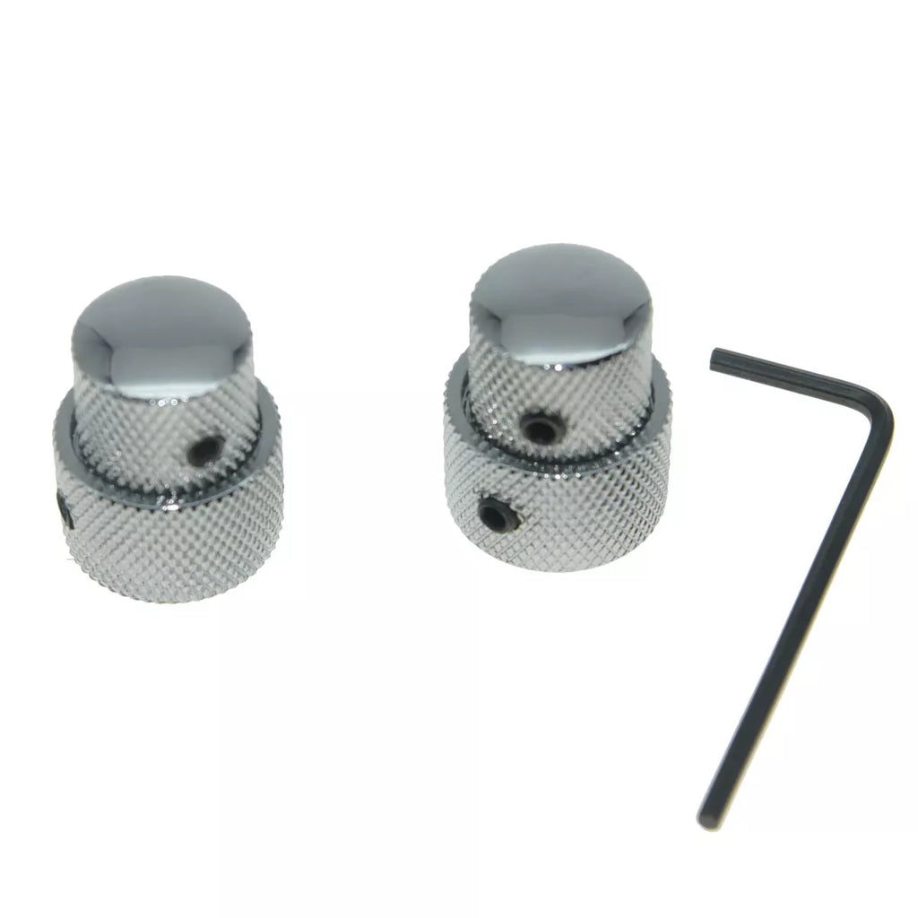 Chrome Dual Concentric Stacked Knobs (Set of 2) - Ploutone