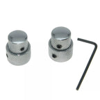 Chrome Dual Concentric Stacked Knobs (Set of 2) - Ploutone