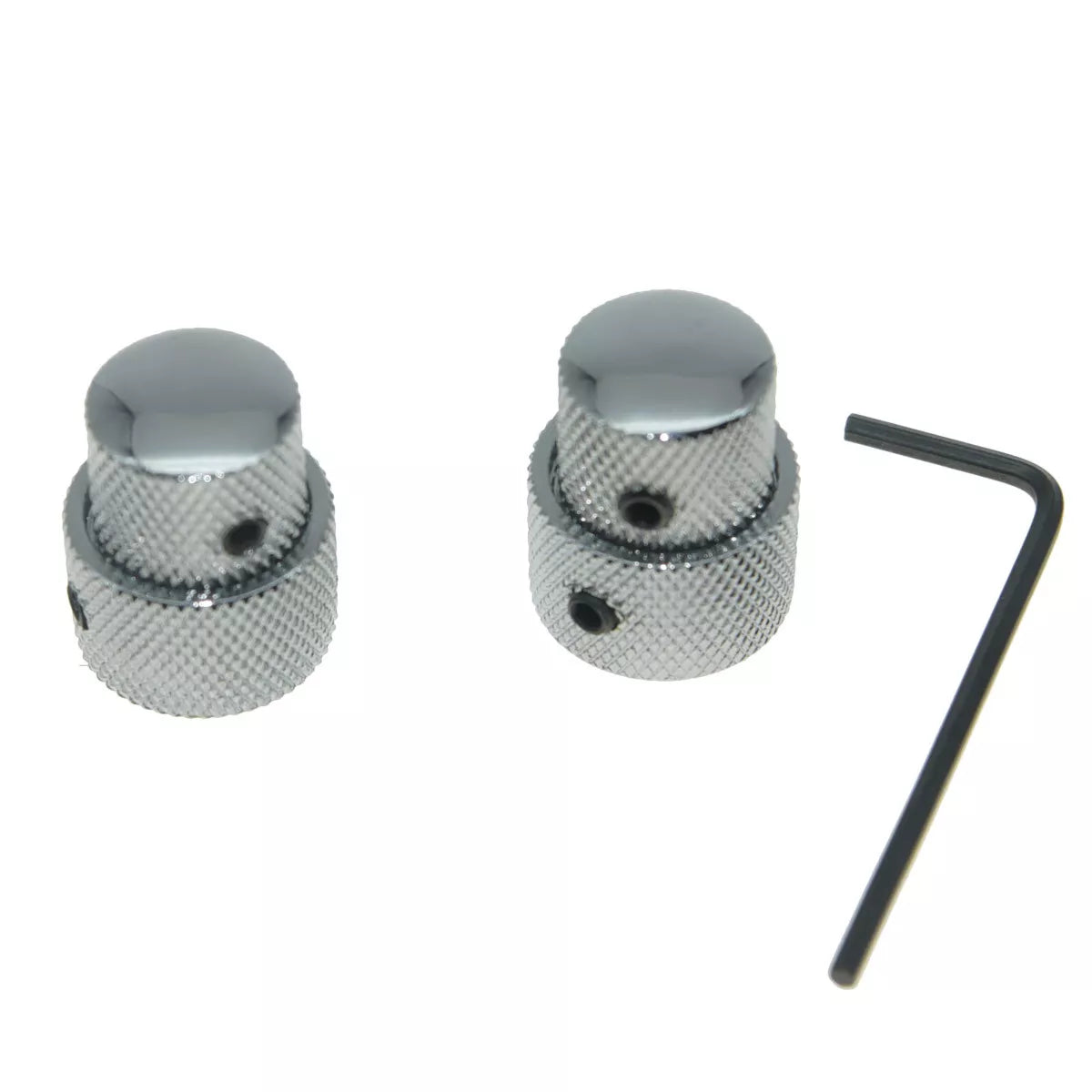 Chrome Dual Concentric Stacked Knobs (Set of 2) - Ploutone