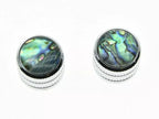 Telecaster Abalone Metal Dome Knob - Chrome - Ploutone