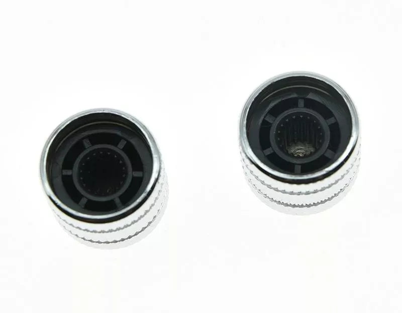 Telecaster Abalone Metal Dome Knob - Chrome - Ploutone