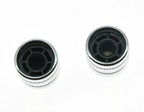 Telecaster Abalone Metal Dome Knob - Chrome - Ploutone