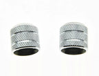 Telecaster Abalone Metal Dome Knob - Chrome - Ploutone