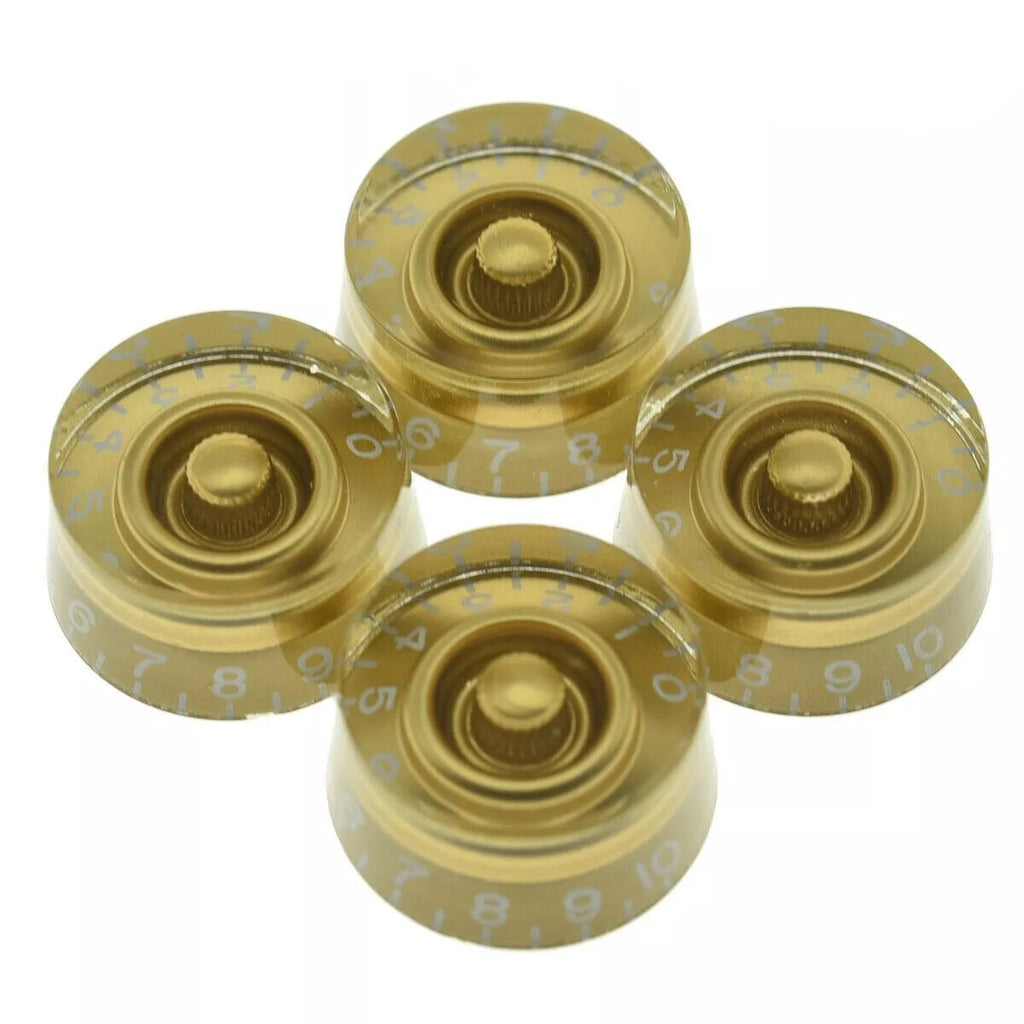 Gold Speed Knobs for Gibson® - 24 Fine Spline (Set of 4) - Ploutone