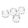 Clear Speed Knob for Gibson® - 24 Fine Spline (Set of 4) - Ploutone