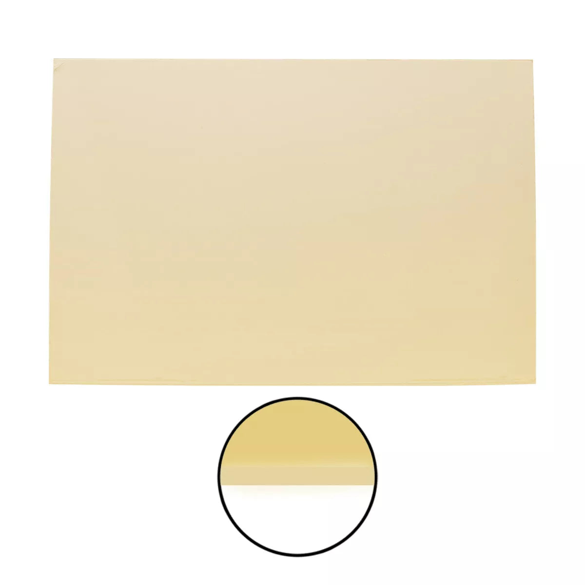 Guitar Pickguard Material -1-Ply Cream - 17 x 11.5 inch Pickguard Blank - Ploutone