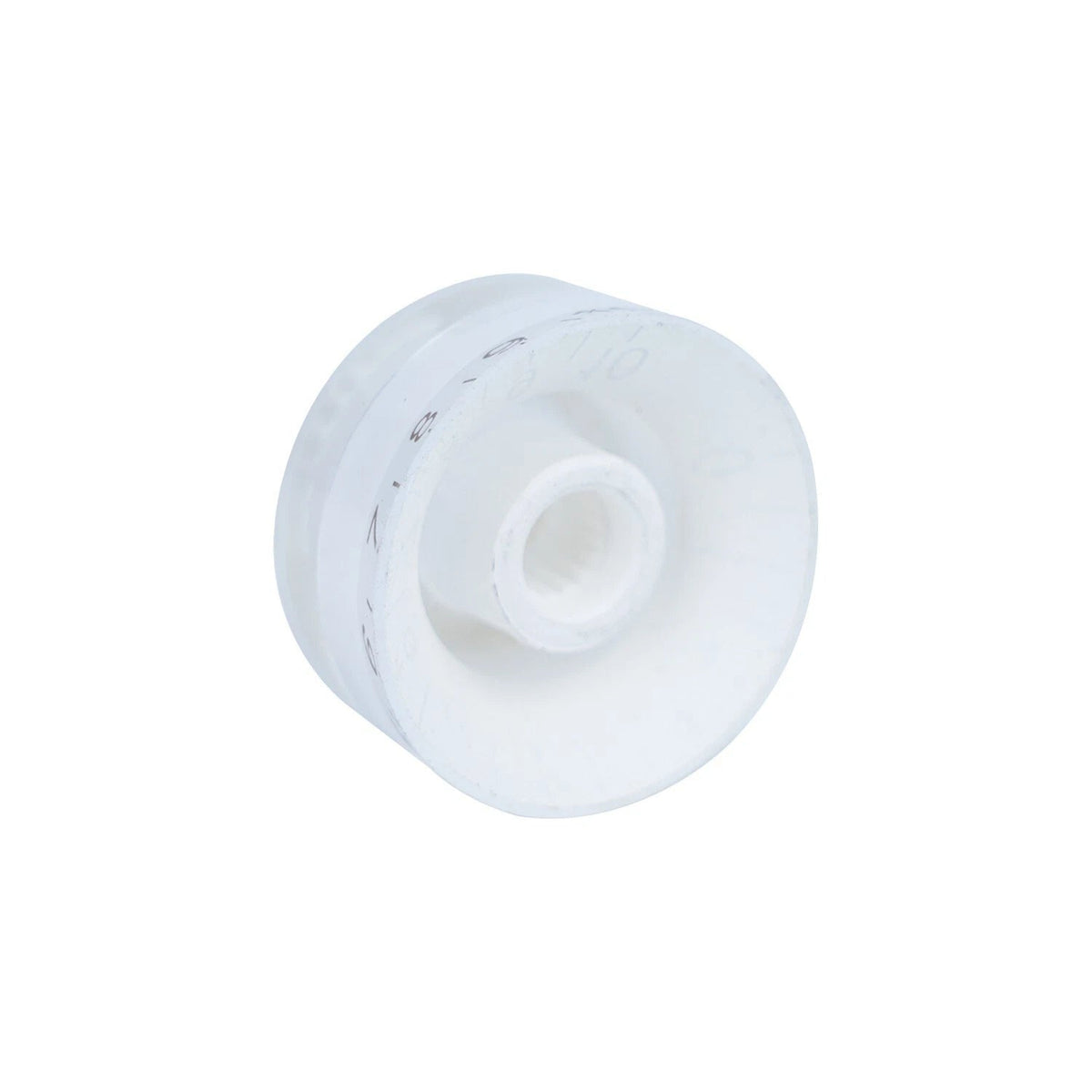 Guitar Speed Knobs, 18 Spline Metric (Set of 4) - White / Gold Lettering Knobs from Ploutone