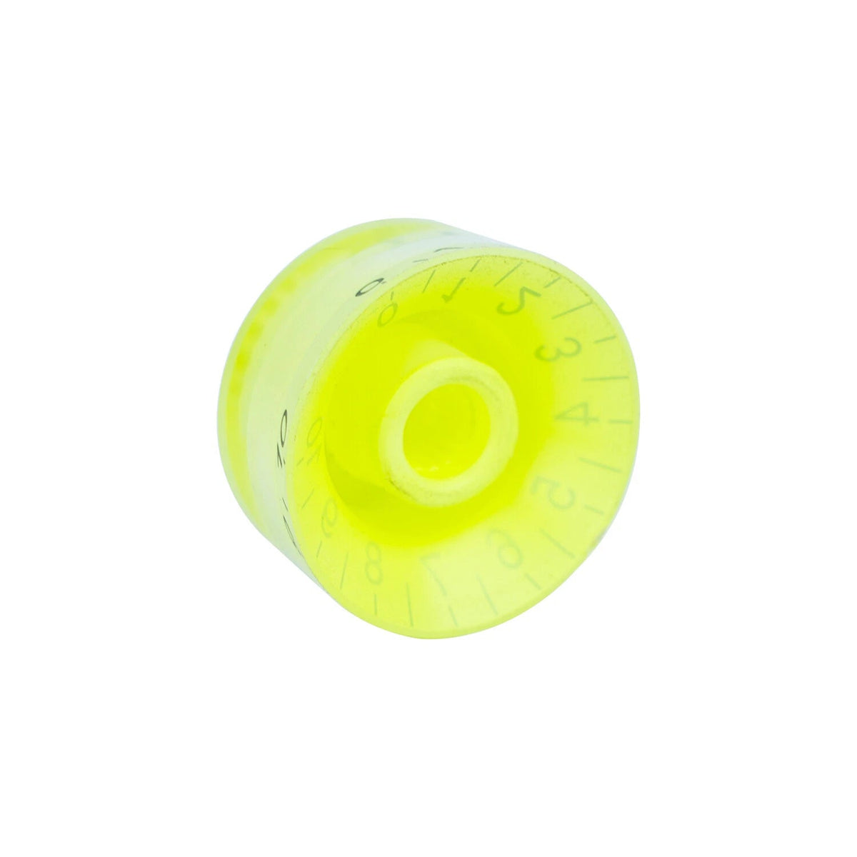 Guitar Speed Knobs, 18 Spline Metric (Set of 4) - Fluorescent Green - Ploutone