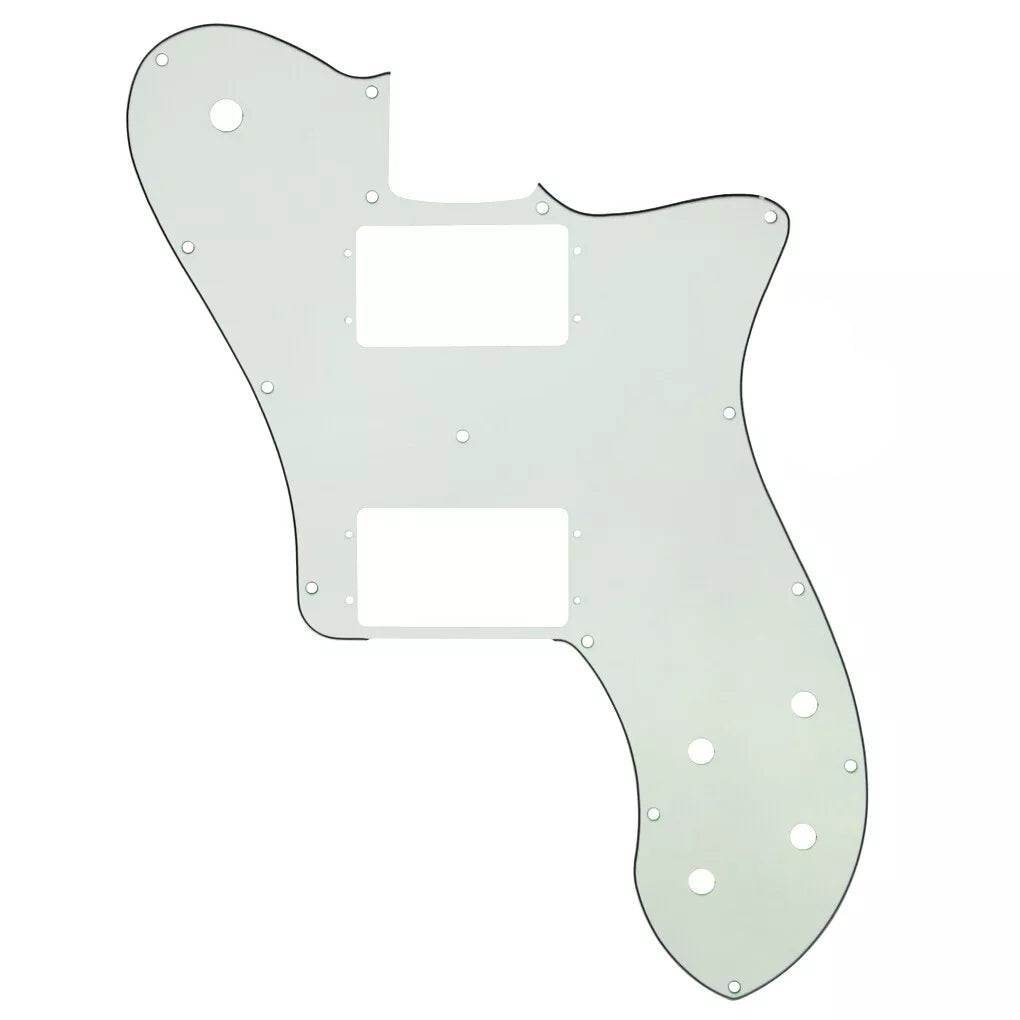 72 Deluxe Telecaster Pickguard (PAF Humbuckers) - 3-Ply Ivory - Ploutone