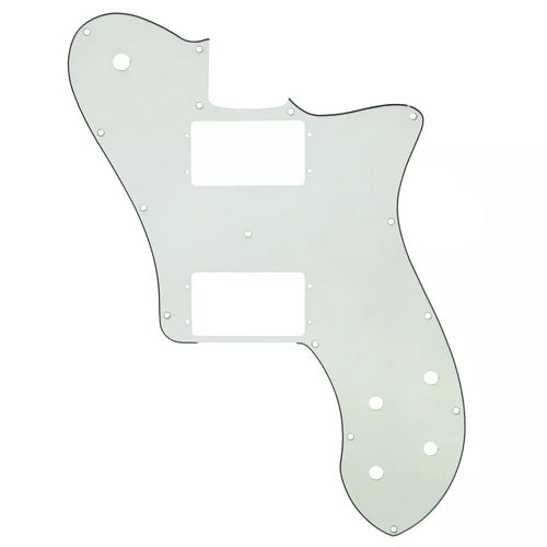 72' Deluxe Telecaster Pickguard (PAF Humbuckers) - 20+ Colors 3-Ply Ivory - Ploutone