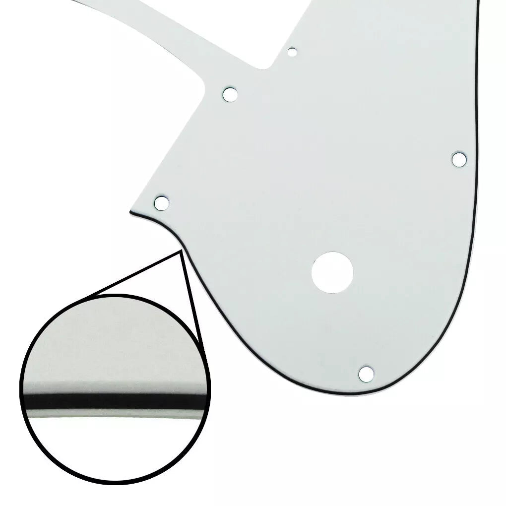 72 Deluxe Telecaster Pickguard (PAF Humbuckers) - 3-Ply Ivory - Ploutone