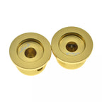 Gold Metal Top Hat Knobs - 1/4" Shaft (Set of 3) - Ploutone