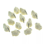 Vintage Mini Chicken Head Knobs - 1/4" for Amps & Pedals (Raised, Set of 12) Aged White - Ploutone