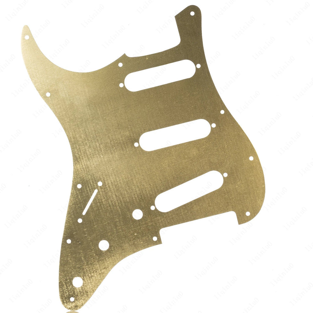 11-Hole SSS Metal Strat Pickguard & Back Plate - Anodized Aluminum Multiple Colors - Ploutone